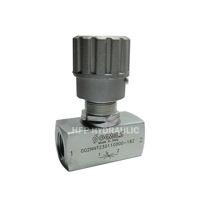 VALVULA REGULADOR DE FLUJO S/CHECK 3/8" NPT Código: GG2NNT230110000