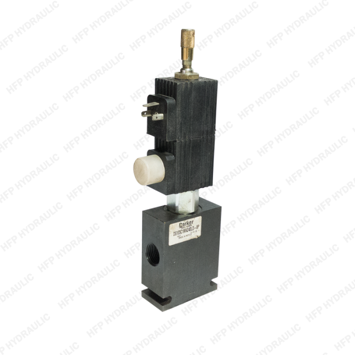 Electroválvula 4/3 de 240V con cuerpo de 1/2 para control eficiente de flujo en sistemas hidráulicos.